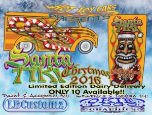 Santa Tiki Dairy E Preview by LB Customz and Okie Logo. 10 ONLY available on Hot Toy Cars!